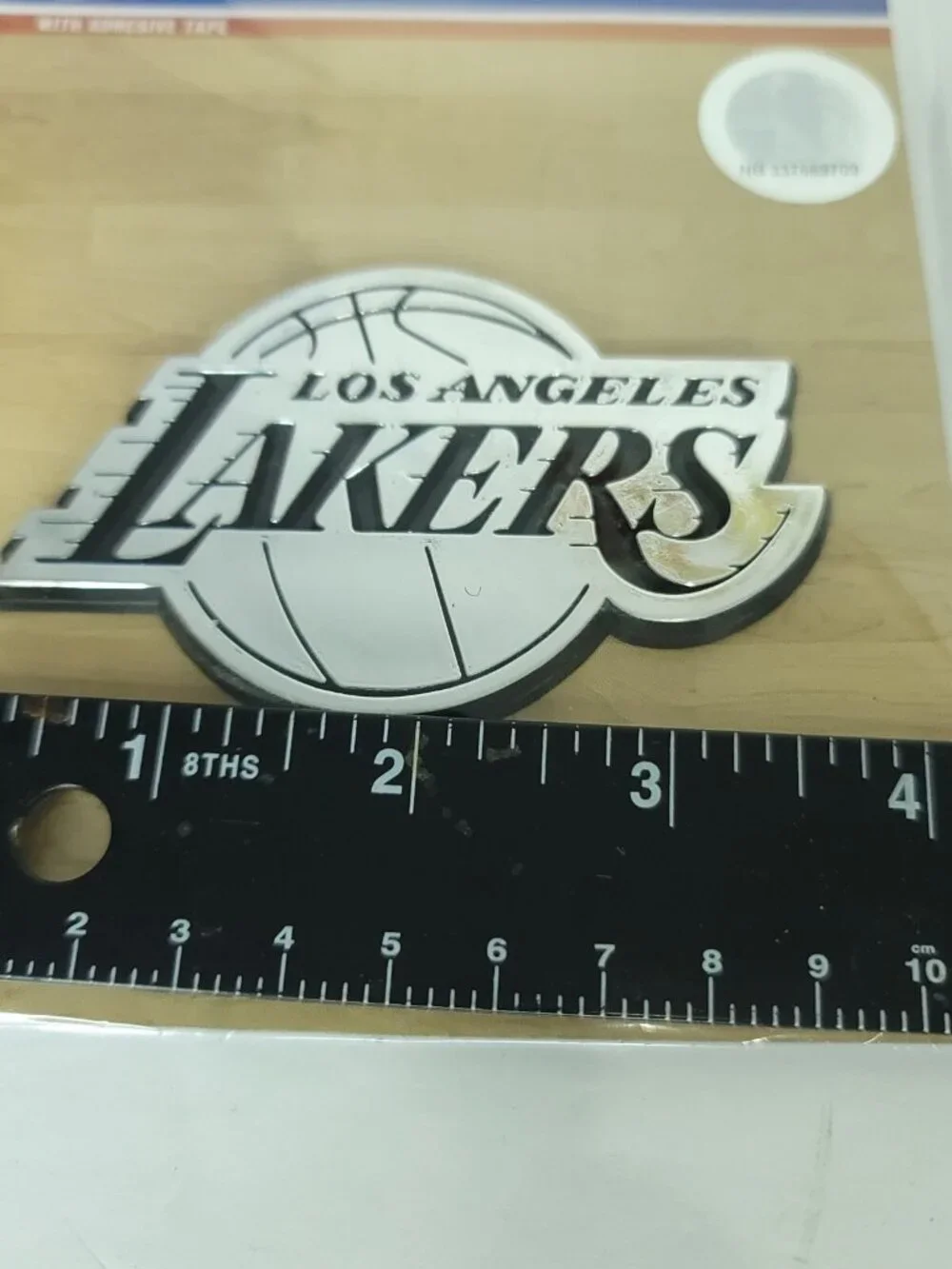 NBA Team Los Angeles Lakers Auto Emblem Metal Badge Decal Wallet Lot of 3 NEW